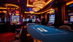 Play exciting games at GA888's vibrant casino tables with engaging slot machines.