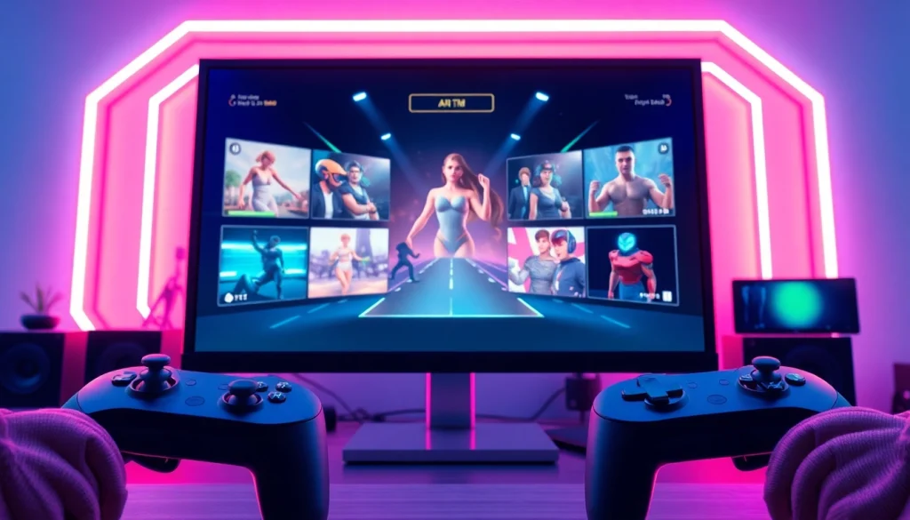 Interactive display of top porn games ai featuring vibrant, lifelike graphics.