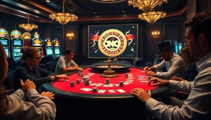 An engaging poker scene at a casino highlighting strategies from the hidden wiki onion for enhanced gameplay.