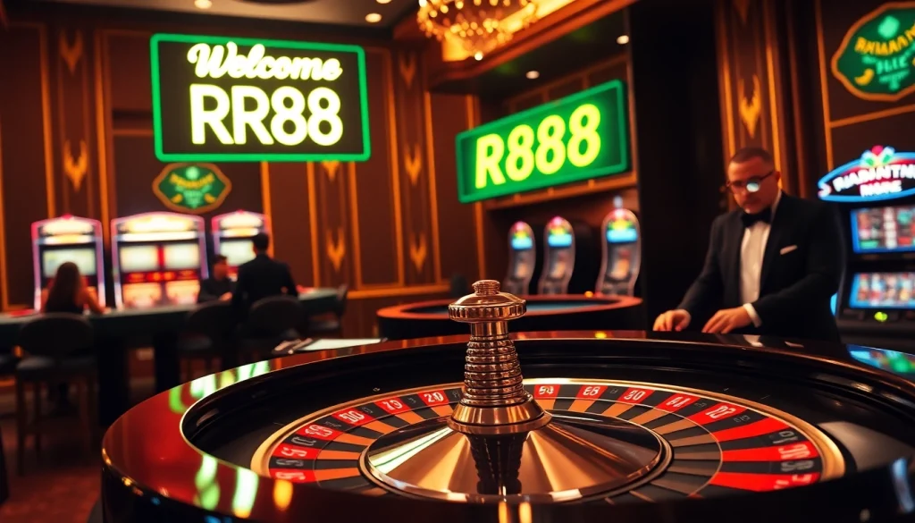 Experience the thrill of winning at https://rr8888.in.net/ with an elegant roulette setup showcasing polished poker chips.