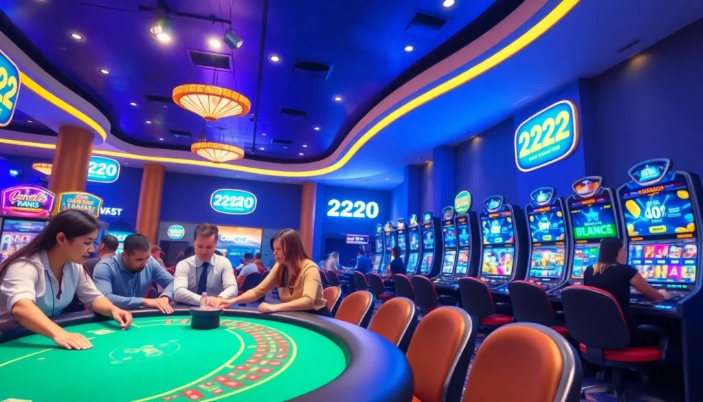 Experience the excitement of 222O's vibrant online betting platform with diverse games and live dealers.