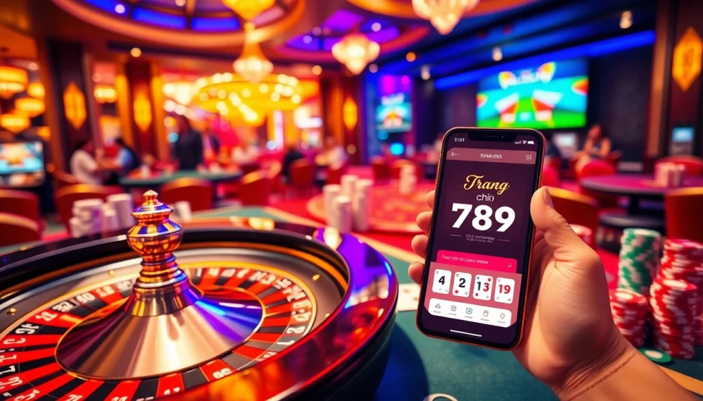 Experience excitement at Trang chủ 789P with vibrant casino tables and online gambling action.