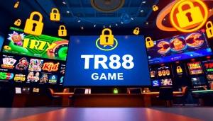 TR88 Game interface showcasing engaging online gambling options, emphasizing user experience and security.
