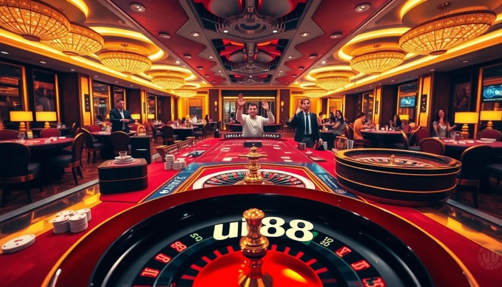 Experience the excitement of online gambling at uu88 with vibrant casino visuals and thrilling game play.