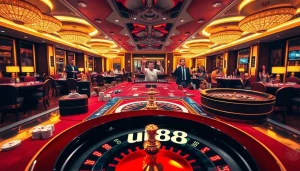 Experience the excitement of online gambling at uu88 with vibrant casino visuals and thrilling game play.