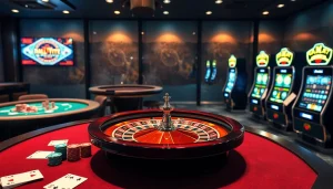 Vivez l'excitation de gagner au casino en ligne avec des machines à sous vibrantes et des tables de poker.