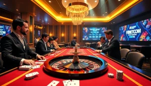 Engaging roulette table scene at F8BETCOM showcasing excitement and luxury.
