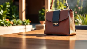 Praktische Handytasche Magnetverschluss in natürlicher Umgebung mit feiner Detailansicht.