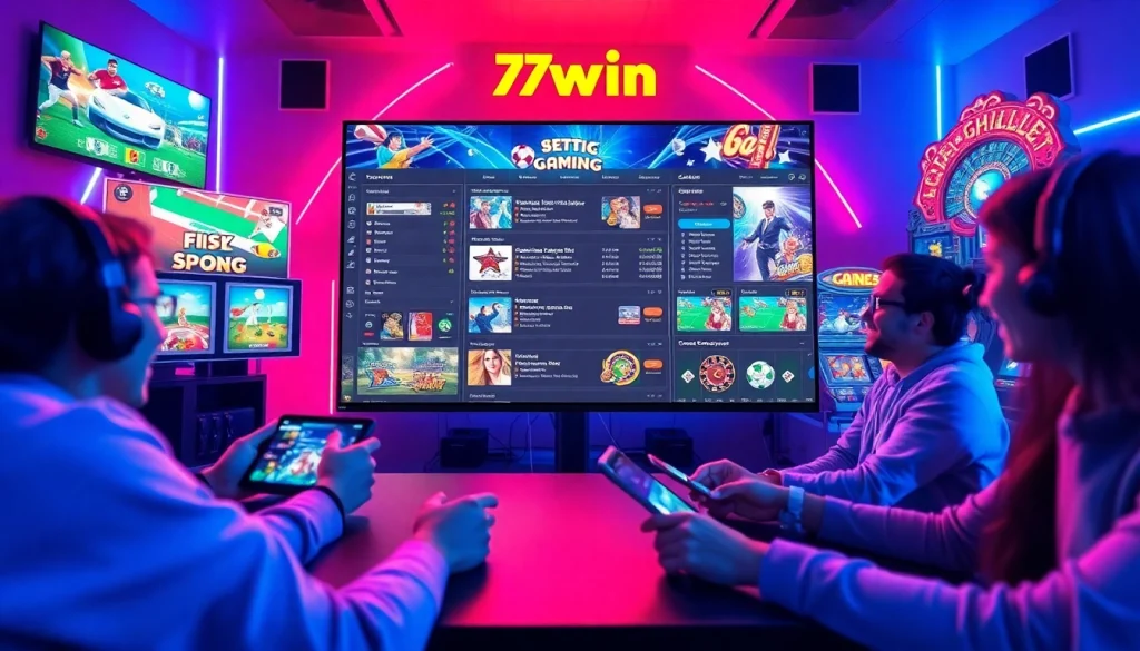 77win offers a vibrant online gaming experience with sports betting, casino games, and fish shooting.