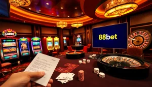 Exciting gameplay at 88bet.ru.com with vibrant slots, cards, and high-stakes poker action.