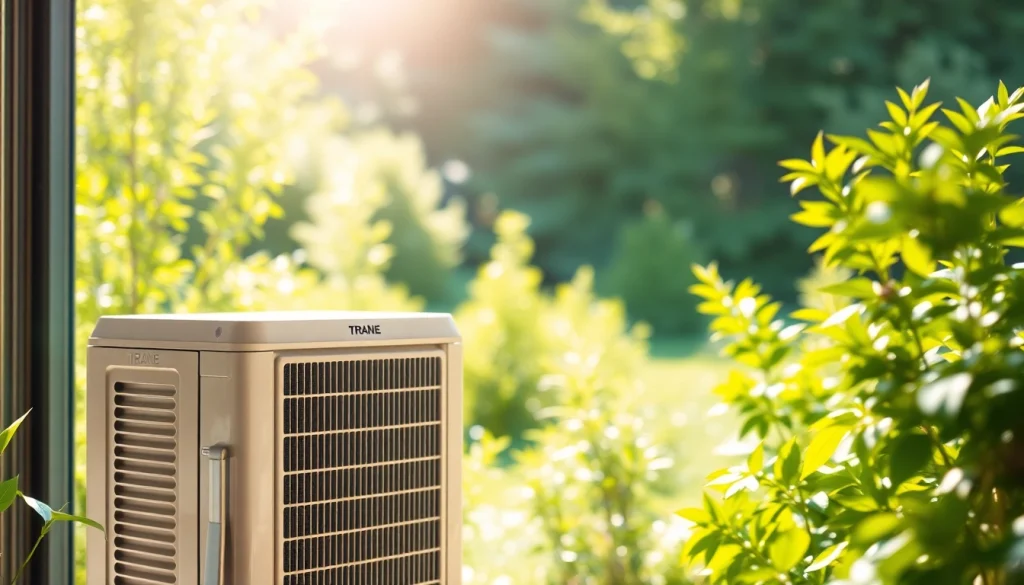 Showcasing a Trane air conditioner Canada in a stylish home environment for summer comfort.