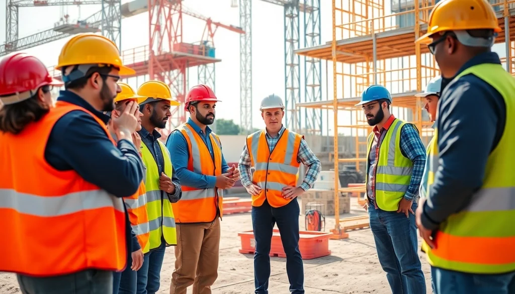Enhance your construction safety training with a dynamic group session on-site.